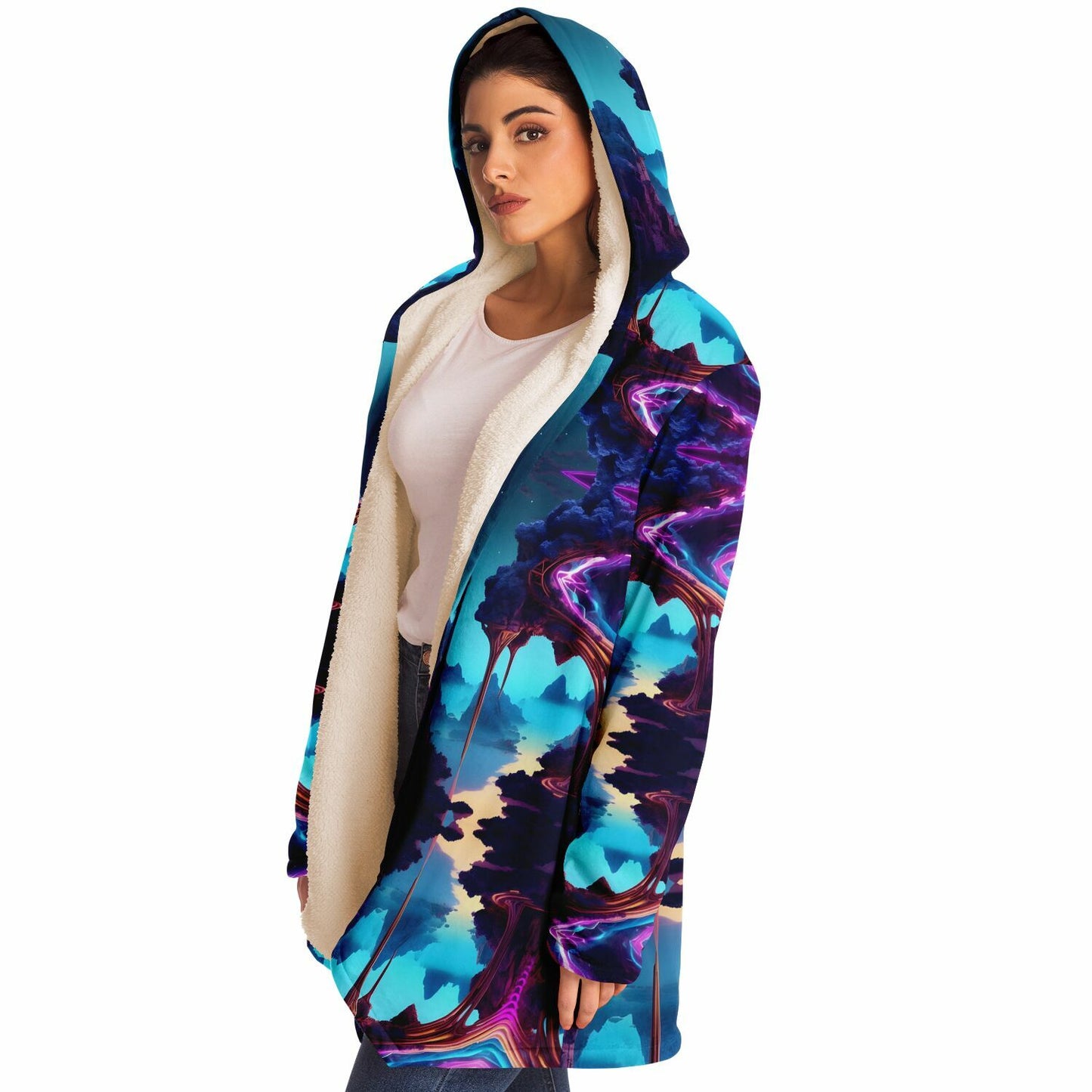 ¡Escalera a Eye Cloud Mejora tu estilo con esta sudadera con capucha! 