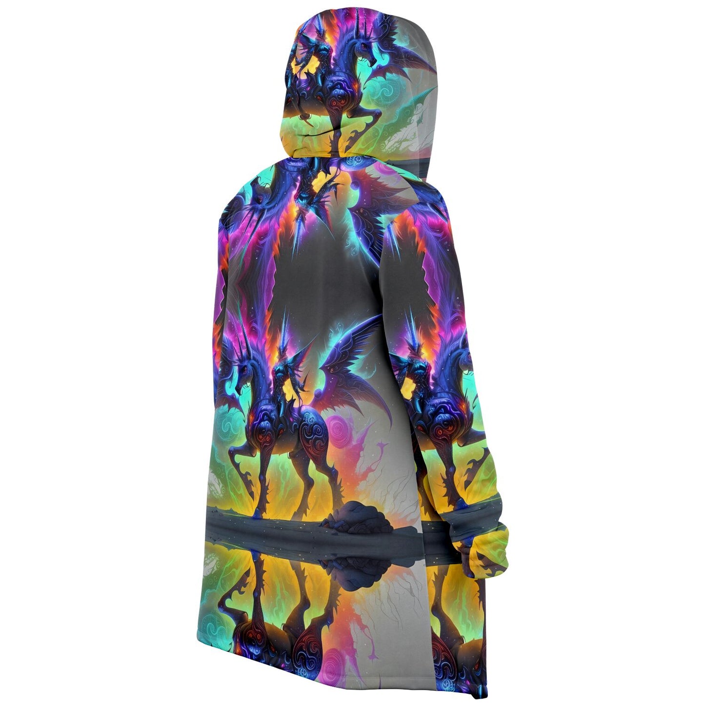 Fairy Dark Unicorn Dreams Unleash Mystique with Cloak Hoodie!