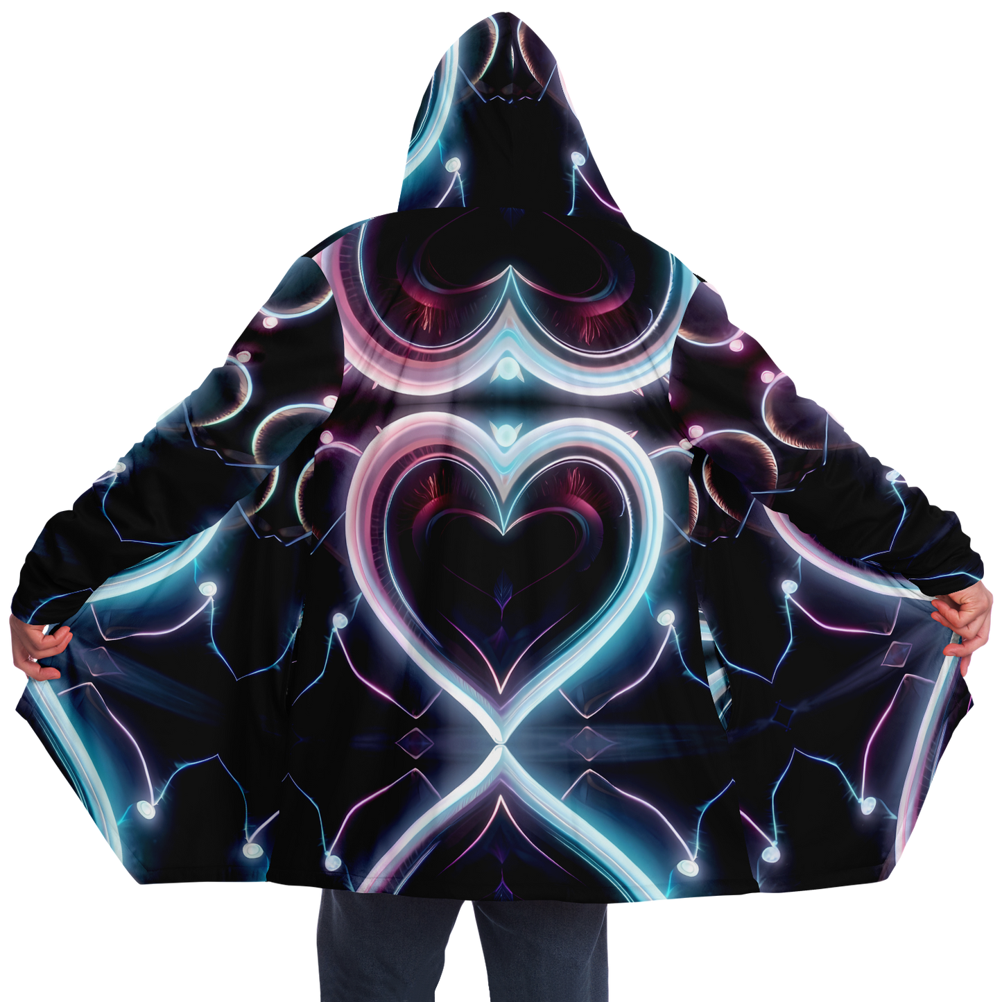 Neon Heart Full Light of Love Hood