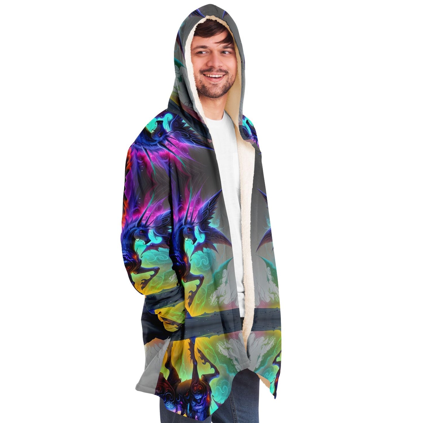 Fairy Dark Unicorn Dreams Unleash Mystique with Cloak Hoodie!