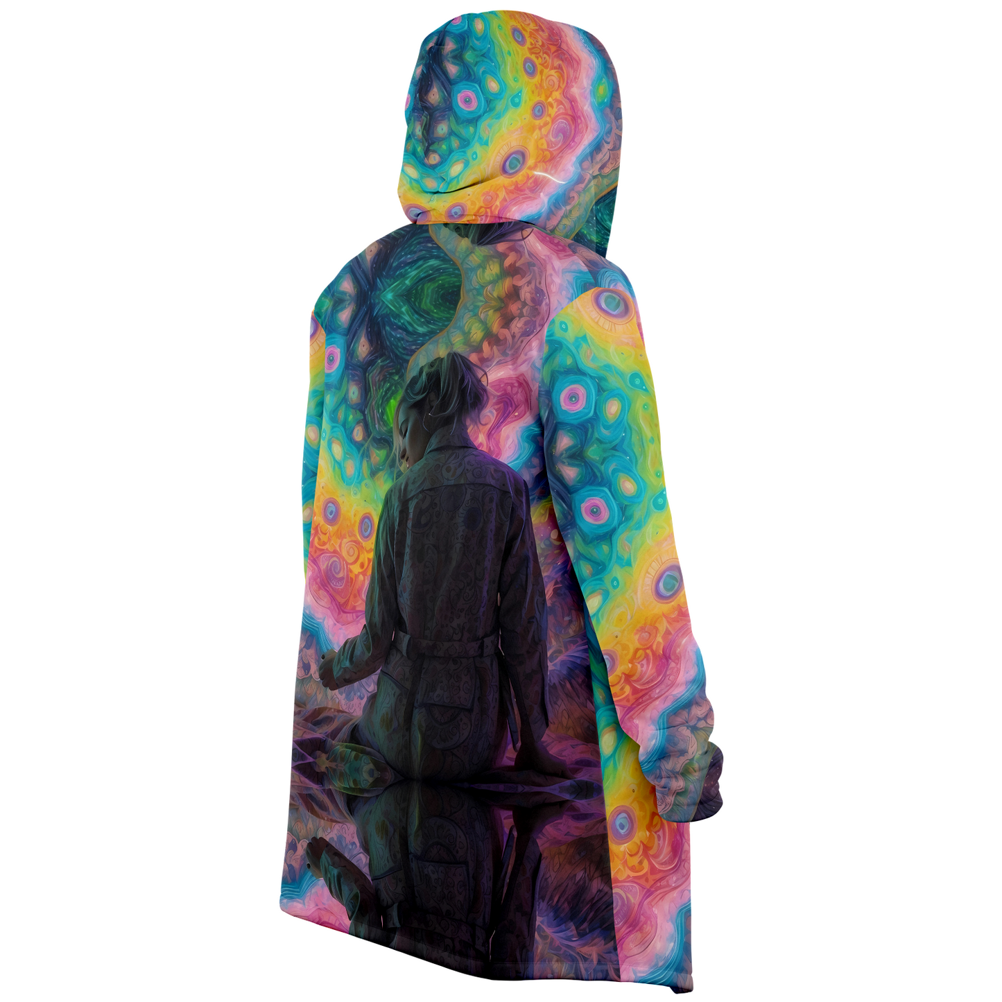 Trippy Tranquility Backside Woman Unveil Your Aura