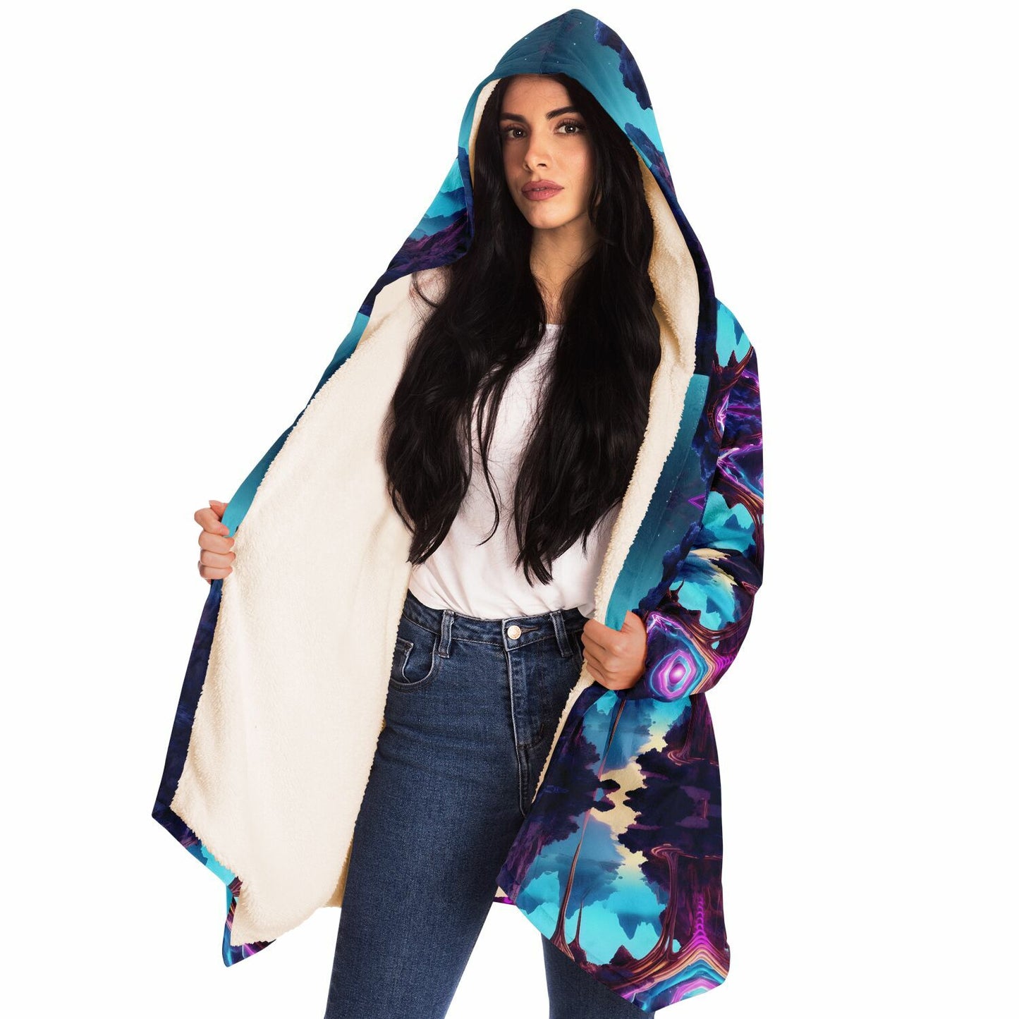 ¡Escalera a Eye Cloud Mejora tu estilo con esta sudadera con capucha! 